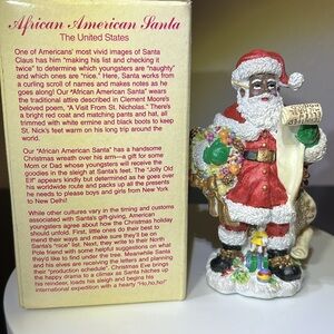 Vintage 1997 African American Santa" from "The United States".